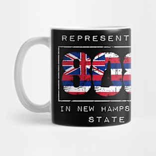 Rep Da 808 in New Hampshire State by Hawaii Nei All Day Mug